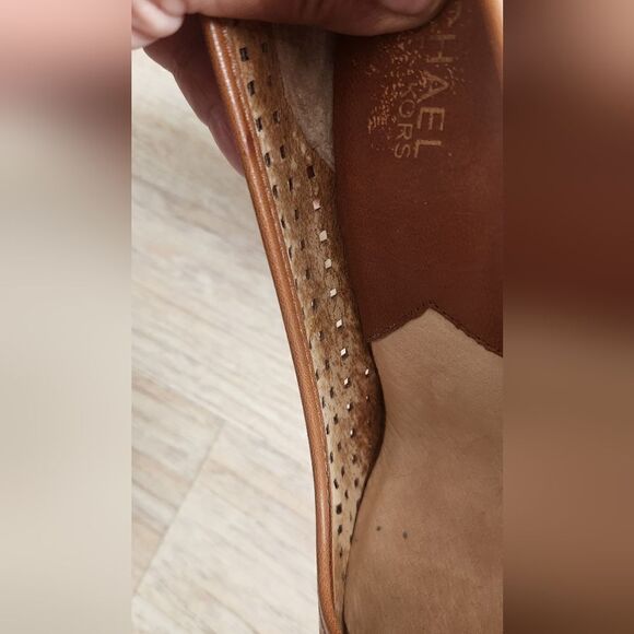 Michael Michael Kors Open Toe Pump in Tan Size 9.5 - Picture 8 of 14
